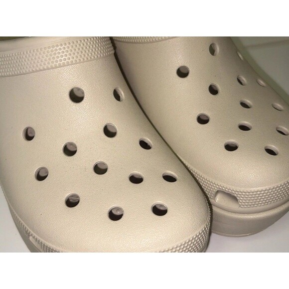 Crocs Siren Clog Bone Men’s 10 Women’s 12 Unisex Slip On Casual High Heel Sandal